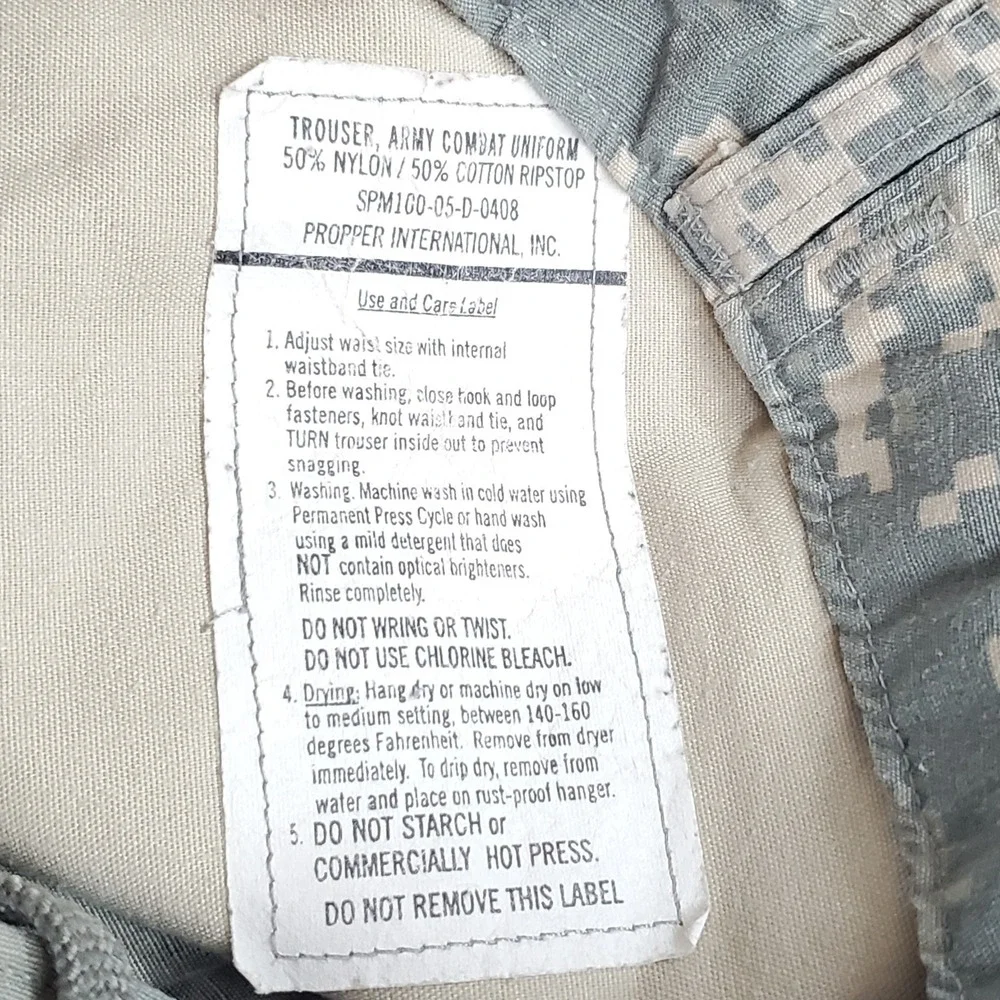 Propper International Men Pants S Gray Digital Camo Cargo Utility Combat